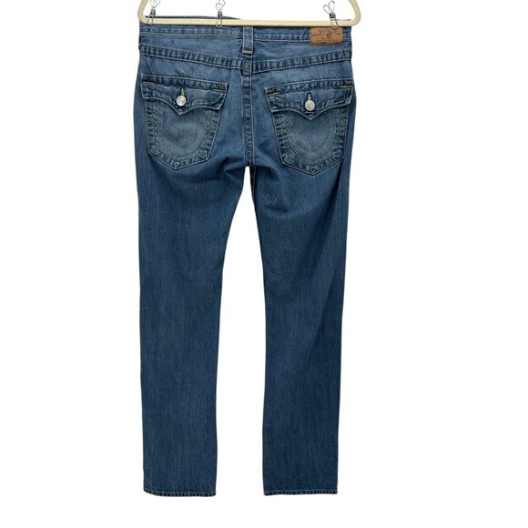 Vintage True Religion Womens 28 Jeans Jordan Button Fly Distressed Denim - Picture 4 of 13
